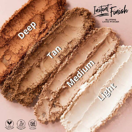 LA Girl Instant Finish Blurring Loose Powder Swatch