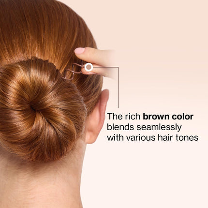KITSCH Brown Bun Twists 3pc Set