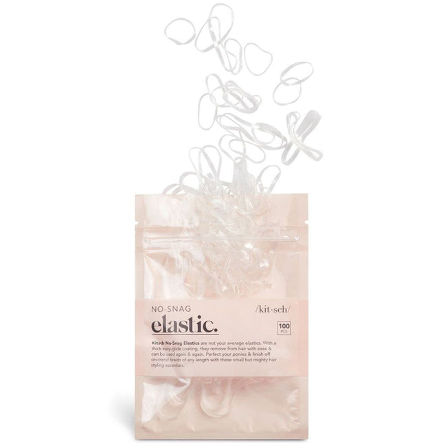KITSCH Clear No-Snag Elastics 100pc Set
