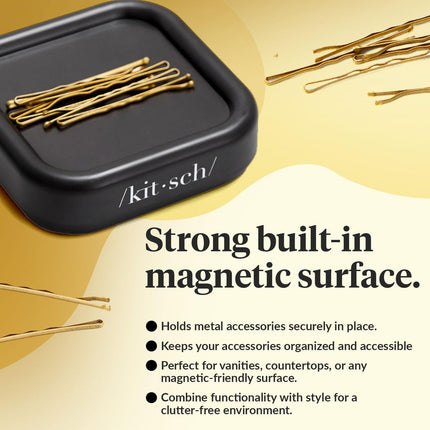 kitsch Magnetic Bobby Pin Holder - Black
