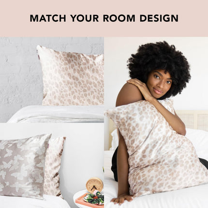 kitsch Satin Pillowcase King - Leopard