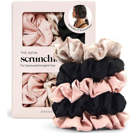 KITSCH Satin Sleep Scrunchies 5pc Set