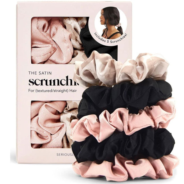 KITSCH Satin Sleep Scrunchies 5pc Set