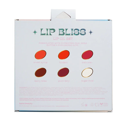 Kara LIP BLISS 6 Piece Lip Oil Set