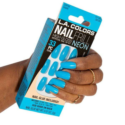 LA Colors Fly High Nail Frill Neon Artificial Coffin Nail TipsLA Colors Fly High Nail Frill Neon Artificial Coffin Nail TipsLA Colors Fly High Nail Frill Neon Artificial Coffin Nail Tips CNT262