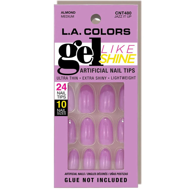 LA Colors Gel Like Shine Nail Tips Jazz It Up