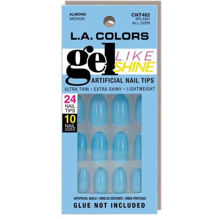 LA Colors Gel Like Shine Nail Tips Splash All Over