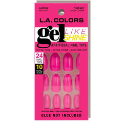 LA Colors Gel Like Shine Nail Tips Wildflower
