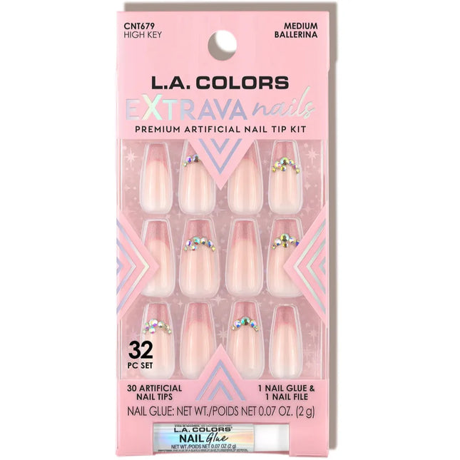 LA Colors High Key Extrava Nails Nail Tip Kit