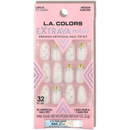LA Colors Ice Queen Extrava Nails Nail Tip Kit