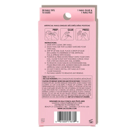 LA Colors Ice Queen Extrava Nails Nail Tip Kit