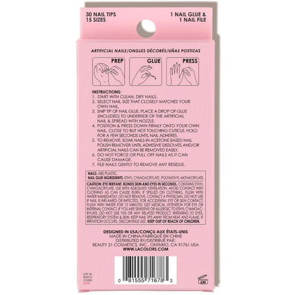 LA Colors Level Up Extrava Nails Nail Tip Kit