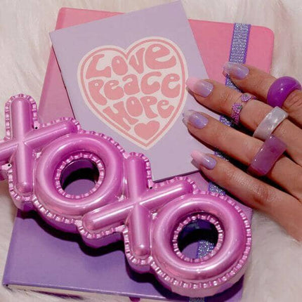 LA Colors True Beauty Nail Frill Artificial Coffin Medium Length Nail Tips