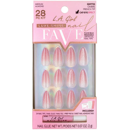 LA Girl Luxe Shine Fave Nail Tips - Ombre French