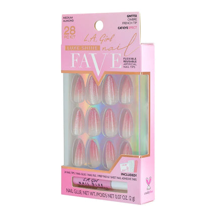 LA Girl Luxe Shine Fave Nail Tips - Ombre French