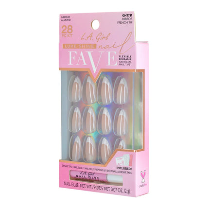 LA Girl Luxe Shine Fave Nail Tips - Mirror French