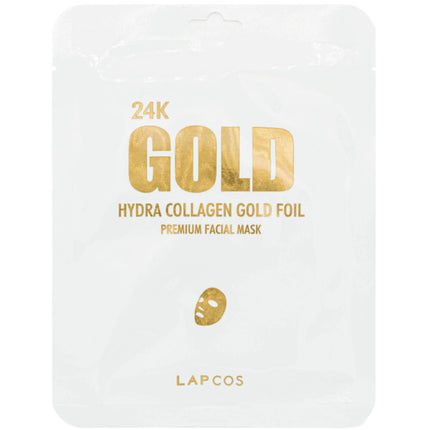 Lapcos 24K Gold Foil Premium Collagen Face Mask