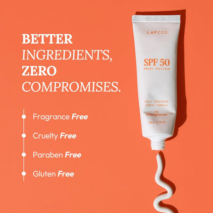 Lapcos Luxury Hybrid Daily Sunscreen SPF 50 + With Ginseng Extract