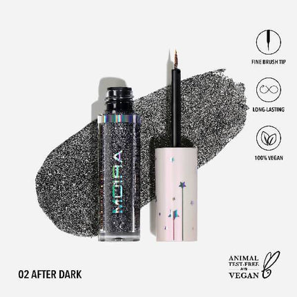 Moira Cosmetics Glitter Glitter Liner 02 After Dark