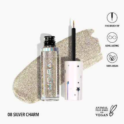 Moira Cosmetics Glitter Glitter Liner 08 Silver Charm