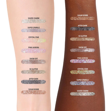 Moira Cosmetics Glitter Glitter Liners Hand Swatch