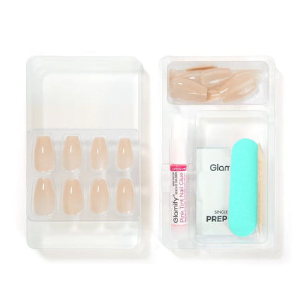 Absolute New York Glamify NTNK02 Naked Press On Nails - Coffin Medium