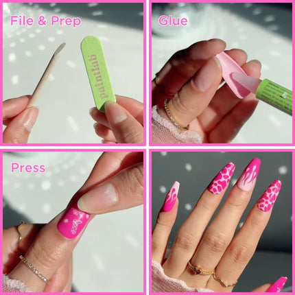 Paint Lab Milky Gradient Press-on Nails