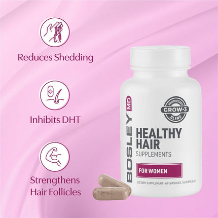 BosleyMD Healthy Hair Growth Capsules for Women - 60 Count