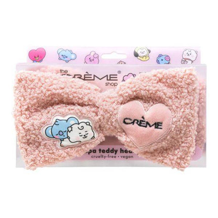 The Creme Shop BT21 BABY Plush Spa Teddy Headyband - Rosy Blush