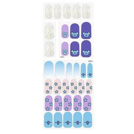 The Crème Shop BT21 KOYA Peri-Twinkle Gel Nail Strips (Set of 35) 2The Crème Shop BT21: KOYA Peri-Twinkle Gel Nail Strips (Set of 35)