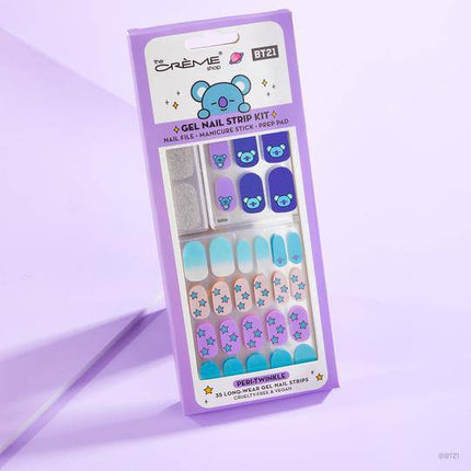 The Crème Shop BT21 KOYA Peri-Twinkle Gel Nail Strips (Set of 35)