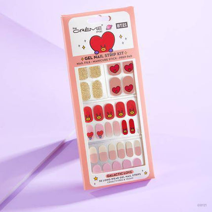 The Crème Shop BT21 TATA Galactic Love Gel Nail Strip Set of 35