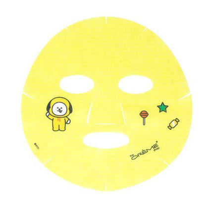 The Creme Shop CHIMMYS CHARMING Printed Essence Sheet Mask - Infused with Vitamin C, Turmeric, Niacinamide