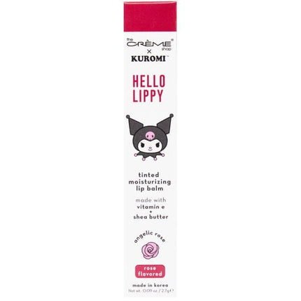 The Creme Shop x Kuromi Hello Lippy Tinted Moisturizing Lip Balm - Rose Flavored