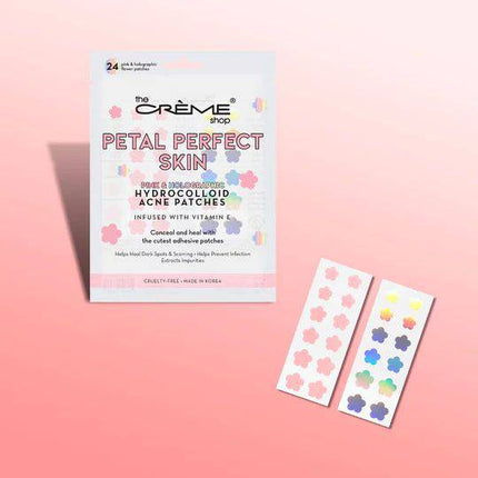 The Creme Shop Petal Perfect Skin - Hydrocolloid Acne Patches | Pink & Holographic