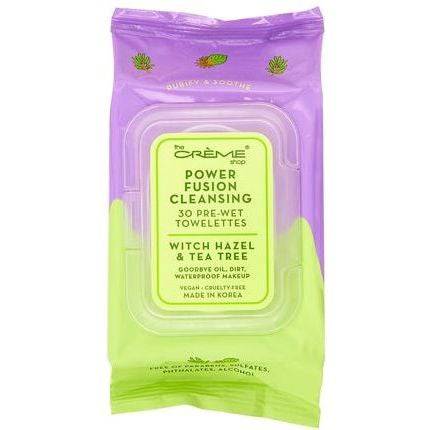 The Creme Shop Power Fusion Cleansing 30 Pre-Wet Towelettes - Witch Hazel & Tea Tree