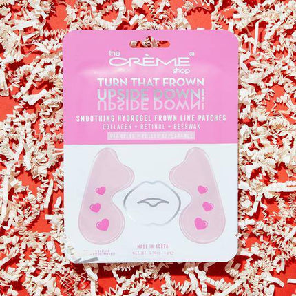 The Creme Shop “Turn That Frown Upside Down!” | Smoothing Hydrogel Frown Line Patches (Collagen + Retinol + Beeswax)