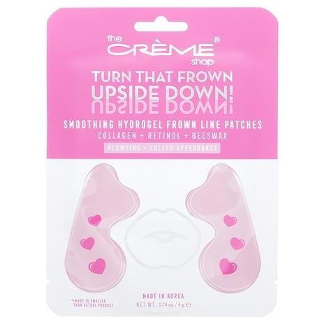 The Creme Shop “Turn That Frown Upside Down!” | Smoothing Hydrogel Frown Line Patches (Collagen + Retinol + Beeswax)