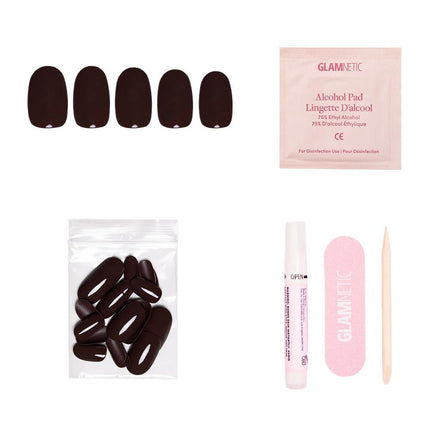 Glamnetic Bark Brown Press On Nails
