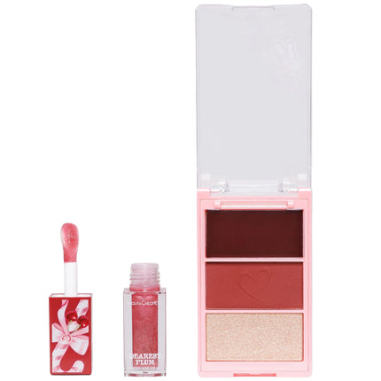Beauty Creations Xmas Dashin' Darling Blush, Highlight & Tinted Luxe Lip Oil Set
