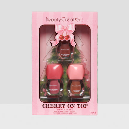 Beauty Creations Xmas Cherry On Top Lip Glaze Set