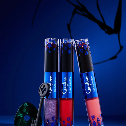 Beauty Creations x Coraline Stay Forever Lip Stain & Lip Gloss Duo - Bratty/Dizzy Dreamer