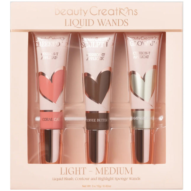 Beauty Creations Flawless Stay Liquid Wand Trio Light - Medium