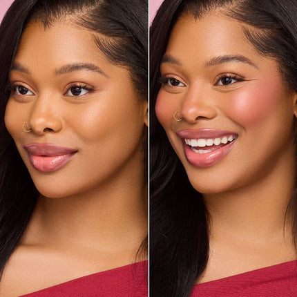 Beauty Creations Liquid Blush  Model Wearing  Dusty Mauve