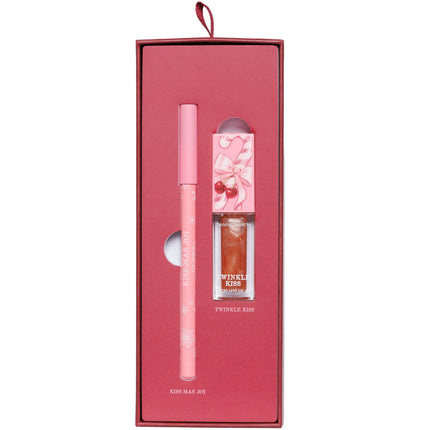 Beauty Creations Xmas Merry Kiss-Mas! Tinted Luxe Lip Oil & Wooden Lip Pencil Duo