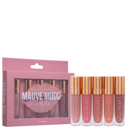 Beauty Creations Velvet Stay Lip Paint Set - Mauve Mood