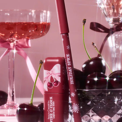 Beauty Creations Xmas Midnight Kiss Liquid Gel Tint & Wooden Lip Pencil Duo