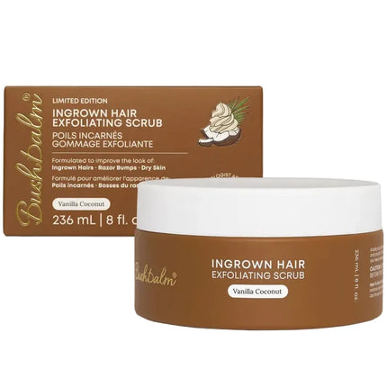 Bushbalm Vanilla Coconut Ingrown Hair Exfoliating Scrub