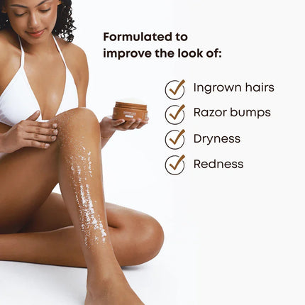 Bushbalm Vanilla Coconut Ingrown Hair Exfoliating Scrub
