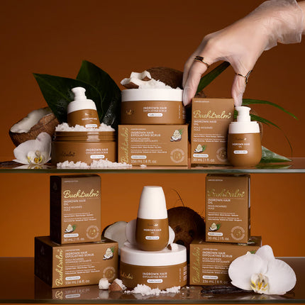 Bushbalm Vanilla Coconut Ingrown Hair Exfoliating Scrub